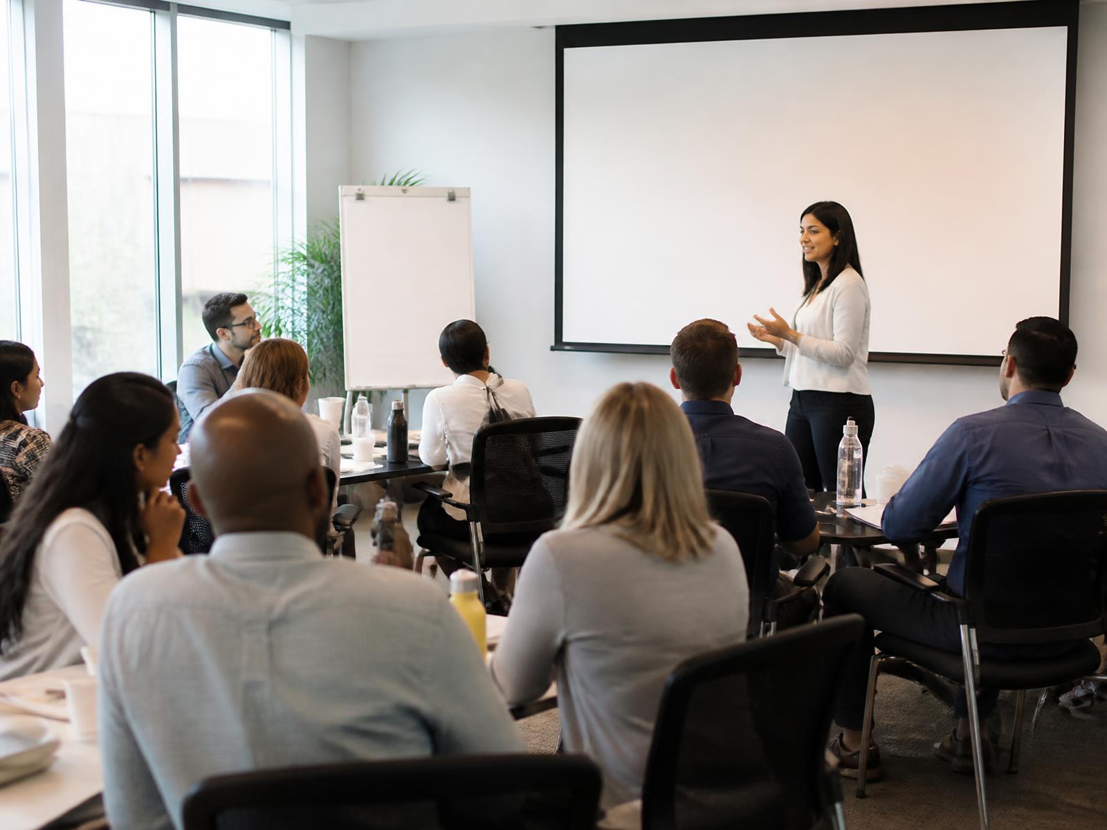Sustainability training workshop with professionals
